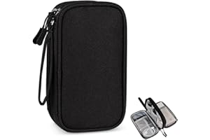 EODKSE Organisateur étanche pour Petits appareils électroniques - Sac de Rangement Portable pour câbles, écouteurs, banques d'alimentation - Taille 19x11cm - 1 pièce