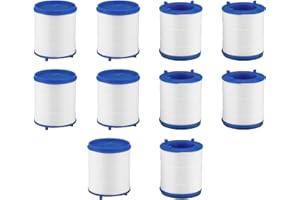 10 Pièces Élément de Filtre a Eau Robinet, HASLED Élément de Filtre Robinet Anti Calcaire, Purificateur Eau Robinet Élément Filtrant en Coton PP, pour Cuisine, Salle de Bain