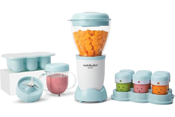 nutribullet Baby Blender Électrique, Petits Récipients pour Enfants, Sans BPA, Puissance 250 Watts, NBY100