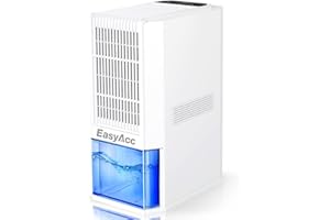 EasyAcc Energooszczędny osuszacz 2000 ml, cichy osuszacz przenośny ekologiczny przyjazny dla astmy elektryczny automatyczny rozmrażanie niski koszt energii elektrycznej do sypialni piwnicy