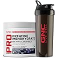 GNC Pro Performance Creatine Monohydrate with Black Shaker- 3000mg Creatine Per Scoop | Micronized for Faster Absorption | Boosts Energy, Muscle Volume & Performance | Gluten-Free | Blueberry | 100gm