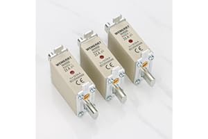 Wengart Élément fusible NH NH000, AC500V 35A, gG-Klasse, 3 Stück, 120kA für allgemeinen Schutz in Niederspannungsverteilungssystemen und industriellen Anwendungen