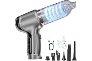 WYRIAZA Aspirateur Voiture, Mini Aspirateur a Main Voiture USB Puissant sans Fil, Conçus pour Les Petits Recoins comme Les Voitures, PC, Les Claviers et Les Fentes de Portes, etc.