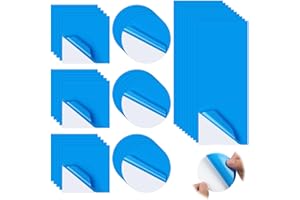 OSDUE 40 sztuk winylowych łatek naprawczych, samoprzylepnych łatek do basenu z PCW, nadmuchiwany zestaw naprawczy, nadmuchiwanych spa (15 kwadratów + 15 kół + 10 prostokątów)