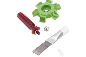 HUDIEPAN 2 Pezzi Pettine per Radiatore, AC Pinna Pulisce e Raddrizza Alette Condizionatore, Evaporatore, Pettine Detergente