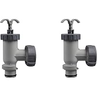 2-teilige Absperrhähne Für Intex Pool | Ersatz Für Filterpumpe 10747, Inkl. O-Ringe & Stufenscheiben