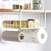 Bianco 12 Inch Multifunctional Kitchen Storage Basket Under Cabinet Storage Shelf Basket Wire Rack Organizer Versatile Durabl