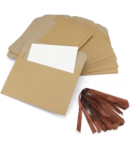 100 Buste Kraft Per Semi - Autosigillanti E Prestampate