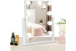 LIANWANG Espejo de Maquillaje Hollywood 25 x 20 cm