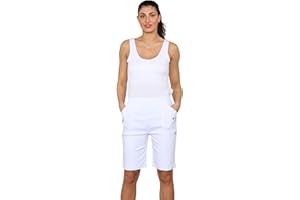 Faozo® Women's Cherry Berry Shorts - Ladies Plain Stretch Fit Pull On Elasticated Waist Summer Short Pants Plus Size UK 10-24