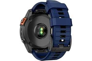 MYSNBKN 26mm Cinturino rapido per Garmin Fenix 7X Pro/Fenix 7X/Fenix 6X/Fenix 6X Pro/Fenix 5X/Fenix 5X Plus/Fenix 3/Fenix 3 HR, Cinturino di ricambio in silicone morbido