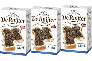 3 x De Ruijter Hagelslag Melk Vollmilchschokolade Streusel 380g