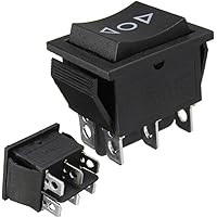 Wipptaster, 12 V, AC 250 V / 16 A, 6-Pin-Schalter, 2-poliger Umschalter, für Antenne, elektrische Fensterheber…