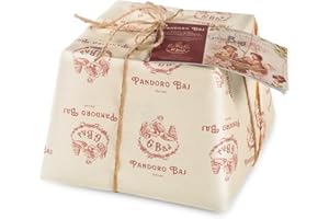 BAJ MILANO 1768 - Pandoro veronese basso, con la qualità della pasticceria dei Baj di Milano - 1 kg - Con libretto storico sul recupero del marchio e la storia della Confetteria Baj di Milano