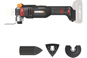 WORX Nitro WX698.9 Sonicrafter Akku Multifunktionswerkzeug 20V – bürstenloser Motor –PowerShare – zum Schneiden, Sägen, Schleifen – 10000-20000/min – ohne Akku & Ladegerät