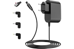 GUGIERS 12V 2A Netzteil, DC 12 Volt Power Supply Steckernetzteil für LED Strip, WLAN Router, IP Kamera, Kinder Elektroauto, Externe Festplatte, mit LED Stecker, 5,5x2,1mm, 5,5x2,5mm, 4,0x1,7mm, 3,5x1,35mm