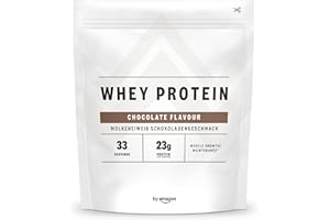 AMFIT NUTRITION by Amazon - Nutrition Whey Protein Powder 1kg Chocolate, (precedentemente marchio AMFIT, stesso prodotto)