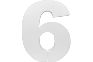 DecoPorex - Chiffres 40 cm hauteur polystyrène expansé pour décoration d'événements, célébration, anniversaire et anniversaire (6)