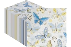 CEILIWEN - 120 Tovaglioli di Carta Con Motivo Floreale, Usa e Getta, per Decorazioni per la Tavola, 33 x 33 cm