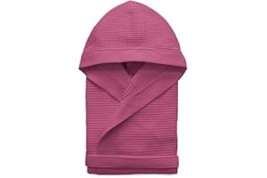 Morbidissimi Accappatoio Bambino/Ragazzo Nido d‘Ape 4 a 16 Anni Z055 8-10 Anni Fucsia