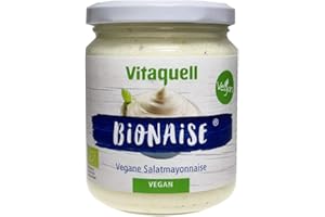 ‎VITAQUELL Vitaquell Bionaise Vegane Salatmayonnaise Bio, 250 ml Ohne tierische Bestandteile: Die Mayo ist zu 100 % vegan und frei von Palmöl