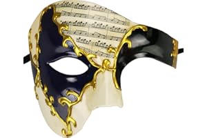 Thmyo Das Phantom der Venezianischen Karnevals-Maskerade-Maske des Vintagen Entwurfs-halber Gesichts-Männer