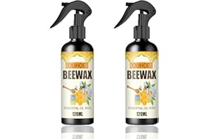 CHENRI Natural Beeswax Spray, Cire D'Abeille Pour L'Entretien Des Meubles En Bois, Cire D'Abeille Pour Assaisonnement Du Bois Nettoyant Et Polissage, Cire D'Abeille Naturelle pour bois (2PCS)