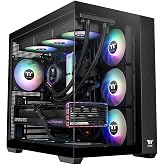 Thermaltake View 380 850W 80+ Altın ARGB USB 3.2 Siyah ATX Mid Tower Kasa CA-3Z2-85M1WE-00