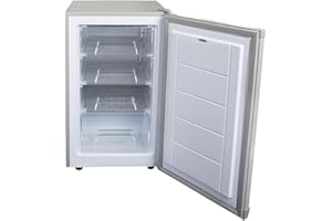 SIA UCF50GR Freestanding Under Counter Freezer, 77L Capacity, 4* Freezer Rating, E Rated, 50cm Wide, Reversible Door, Grey, 2 Years Parts & Labour Guarantee