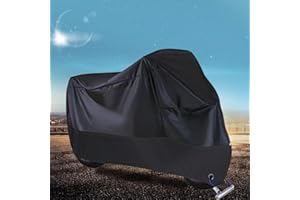 YHANNI Moto Spécial Housse Bâche Protection pour Ya-m&Aha TMAX 560 530 500 T-Max Tech Max 190T Quatre Saisons Exterieur Anti - poussière/Pluie/Vent/UV avec Trou Verrouillage Antivol,All Black