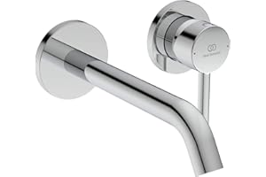 Ideal Standard - Ceraline, Miscelatore monocomando per lavabo per installazione a parete, Parti esterne, Cromato