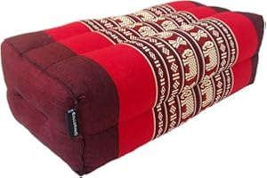 COLLUMINO Traditional Thai Kapok Yoga Support Block Cushion Meditation Pillow size 35 x 15cm