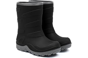 Mikk-line Thermostiefel | Winterstiefel Thermo Gummistiefel | Gefüttert | Wasserdicht | Warm Und Isolierend | Winddicht | Thermostiefel aus Naturgummi | Ultra Warm | Schneestiefel