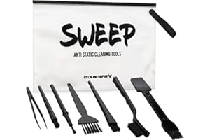 IT Dusters Sweep Set di Spazzole Antistatiche per la Pulizia di Tastiera, PCB, Scheda Madre, Tablet, Cellulari, Stampanti ESD Safe