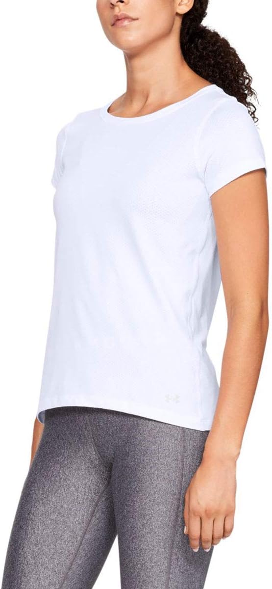 Under Armour Ua Hg Ss Camisa de Manga Corta, Mujer