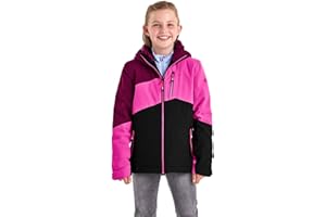 Killtec Mädchen Ksw 166 Grls Ski Jckt Skijacke/Funktionsjacke mit abzippbarer Kapuze und Schneefang