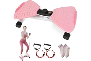 SNOVIRE Twist Waist Disc Board mit Schrittzähler & Kordelzug, Twist Fit Drehscheibe Tragkraft 120 kg, Heimsportgerät für Gewichtsverlust, Bauchmuskeltraining, Gleichgewichtstraining, Fußmassage
