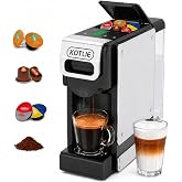 4 in 1 Capsule Coffee Machine 19BAR for Lavazza MIO/Nespresso Original | Compatible with Nespresso Original, Dolce Gusto and