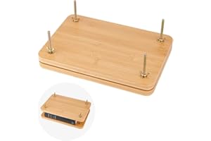 OLYCRAFT Kits de encuadernación de libros de madera, herramientas de prensa de libros de 29,5 x 20 x 10,2 cm, herramientas de encuadernación de madera rectangular, herramientas de libro de prensa de