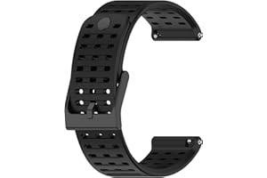 LOKEKE Kompatybilny z zegarkiem Suunto Vertical – zapasowy silikonowy pasek do zegarka 22 mm, kompatybilny z Suunto Vertical / 9 Peak Pro / 9 Peak / 5 Peak (silikonowy czarny), Stworzony kwarc