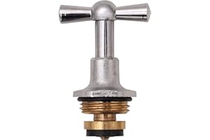 Sanitop-Wingenroth 24104 5 górna część armatury z przetyczką | 1/2 cala | górna część zaworu odpływowego | uniwersalna górna część armatury | mosiądz chromowany | 24104 5