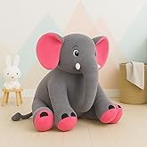 Amazon Brand - Jam & Honey Elephant Plush Toy | Soft Toy for Kids | Non-Toxic & Safe | BIS-Approved | Big Size Stuffed Elepha
