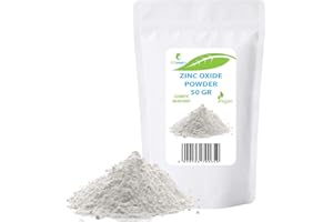 ‎ETC COSMETIC`S Zinc Oxide Powder - 50 gr - Cosmetic Ingredient, High-Purity Material, Non-Nano