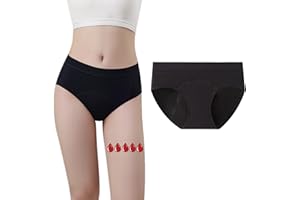 ZVZK Period Pants Heavy Flow Girls 30ML Absorb Cotton Knickers Briefs Underwear Mid Waist Hipster Menstrual Panties for teenage 8-18 Years