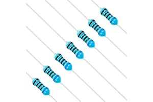 Chanzon 100pcs 1/4W (0.25W) 680 Ω ohm Metal Film Fixed Resistor 0.01 ±1% Tolerance 680R MF Through Hole Resistors Rohs Certificated