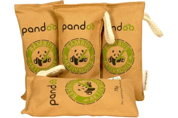 pandoo Bambou Naturel Désodorisant, sable, 4 x 75g