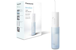 Panasonic EW-DJ11 Idropulsore, Irrigatore Orale Facile da Usare con 2 Impostazioni di Pressione dell'Acqua, Compatto e Portatile Bianco
