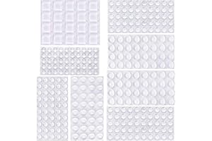 BLUELVES Gommini Silicone Trasparenti Paracolpi, Piedini di Gommini protettivi e Adesivi 316 pezzi, Ammortizzatore di Colpi, per Porte e Mobili Smorzamento di Suono e Impatti