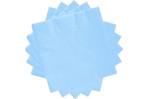 POPOYU 20Pcs Pale Blue Party Paper Napkins,Pale Blue Party Tableware Decor Pale Blue Disposable Paper Napkin Pale Blue Napkins for Kids Pale Blue Party Supplies Table Decorations