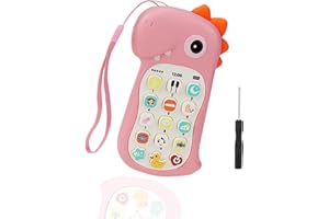 DAGORD Telefono Giocattolo per Neonato 6 9 12 Mesi Cellulare Giocattolo per Bambini Giocattolo del Telefono di Simulazione del Bambino Telefono Giocattolo Musicale per Bambini con Cacciavite
